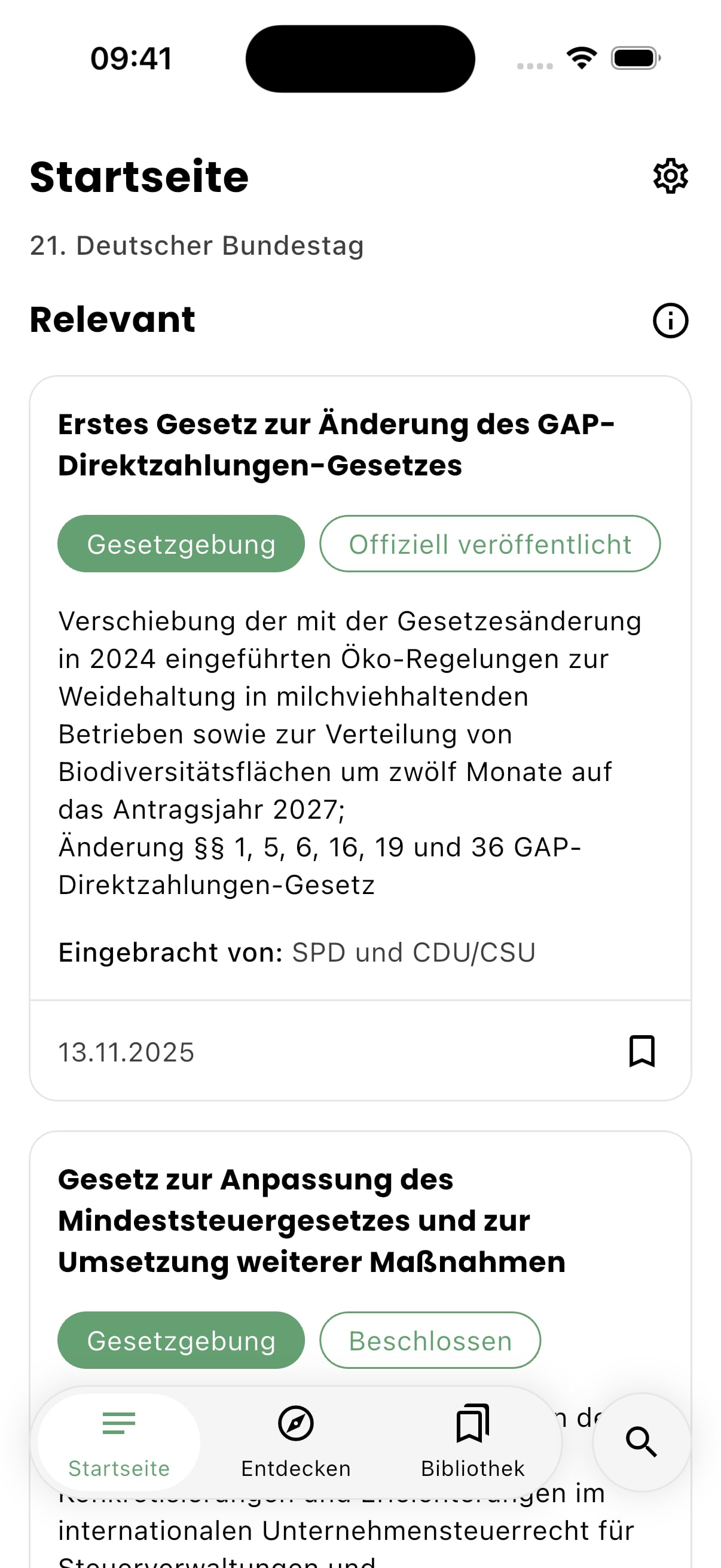Parlablick App Screenshot